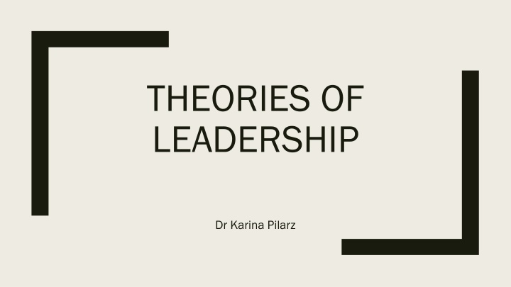 Leadership: Theories, Definition, and Influence
