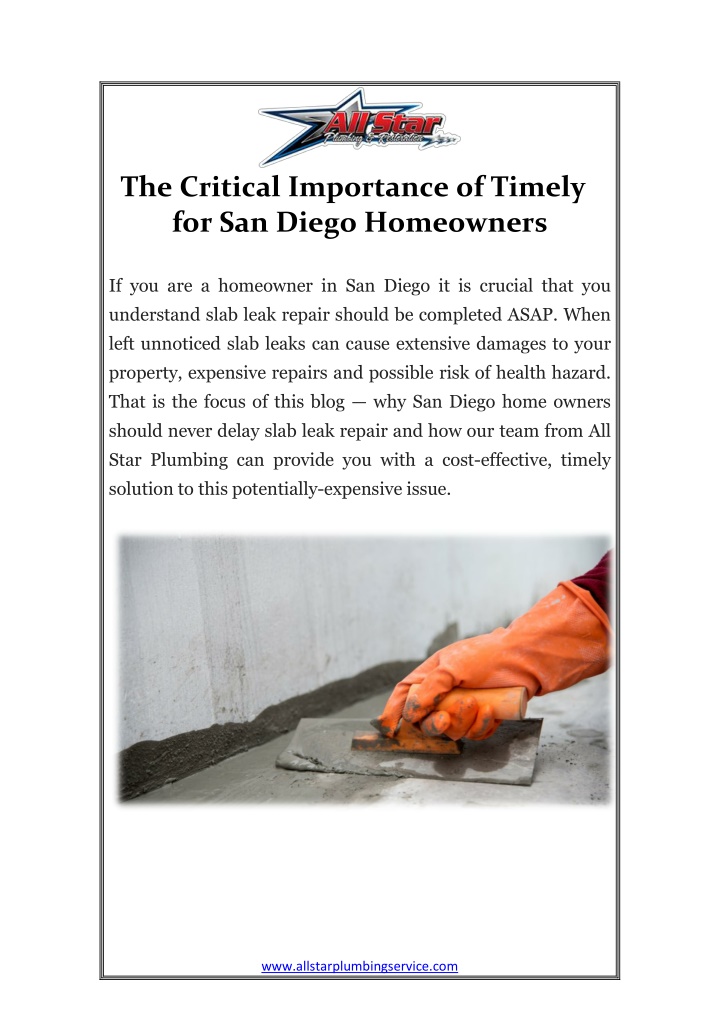 the critical importance of timely for san diego n.w