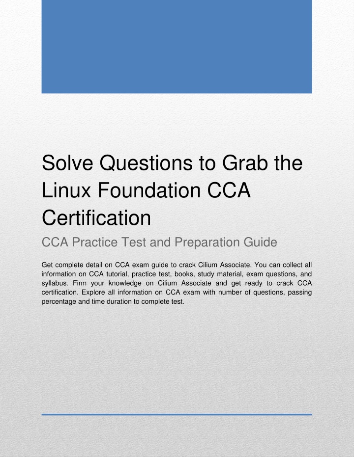 solve questions to grab the linux foundation n.w