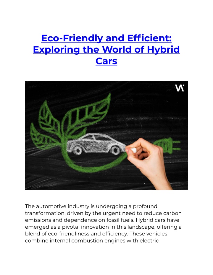 eco friendly and efficient exploring the world n.w