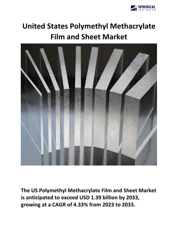 united states polymethyl methacrylate film n.w