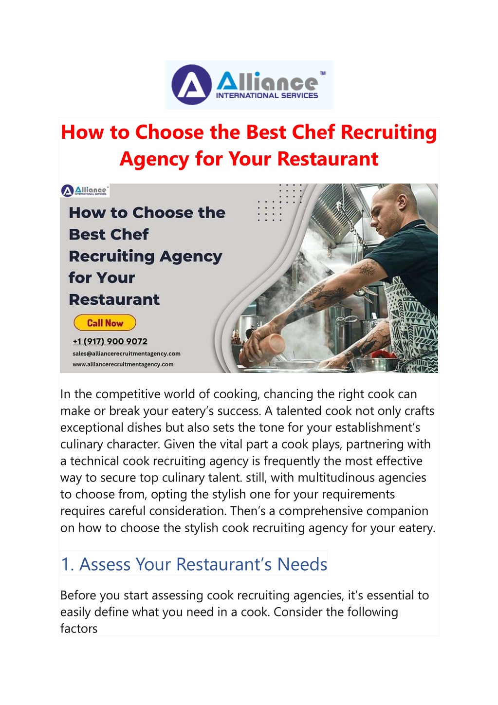 how to choose the best chef recruiting agency l.w