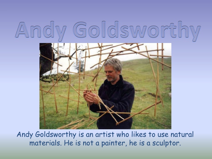 Andy Goldsworthy's Natural Artistry