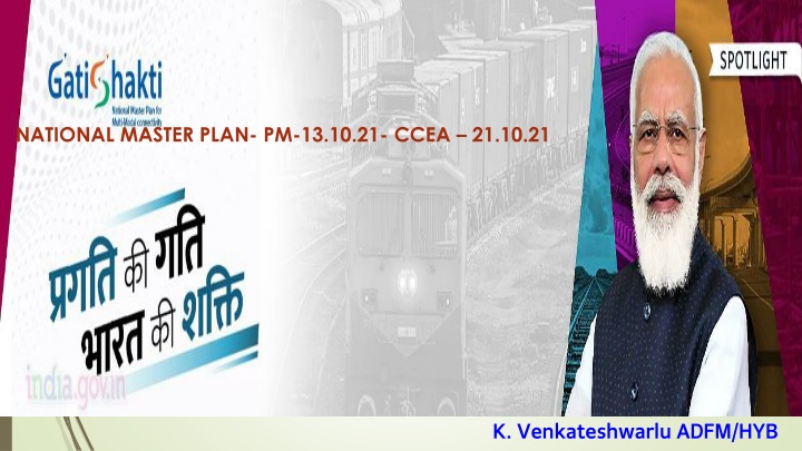 Gati Shakti National Master Plan for Comprehensive Infrastructure Connectivity