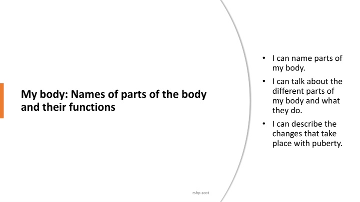 Puberty and Body Parts