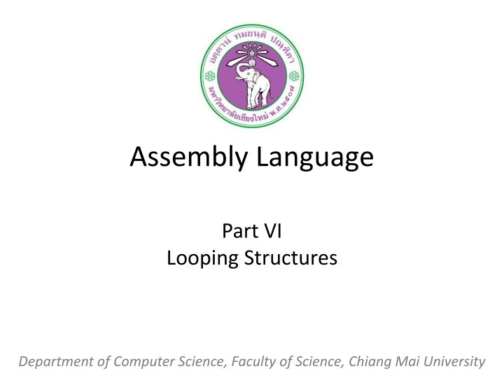 Looping Structures in Assembly Language
