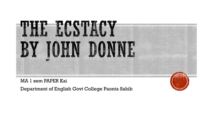 Analysis of John Donne's 