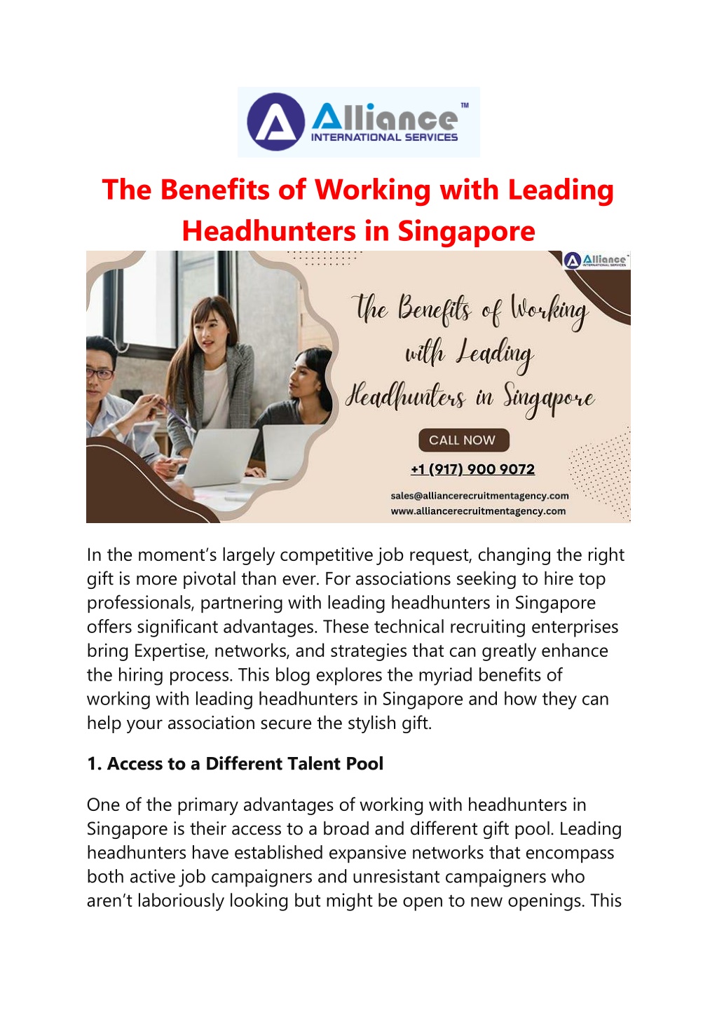 the benefits of working with leading headhunters l.w