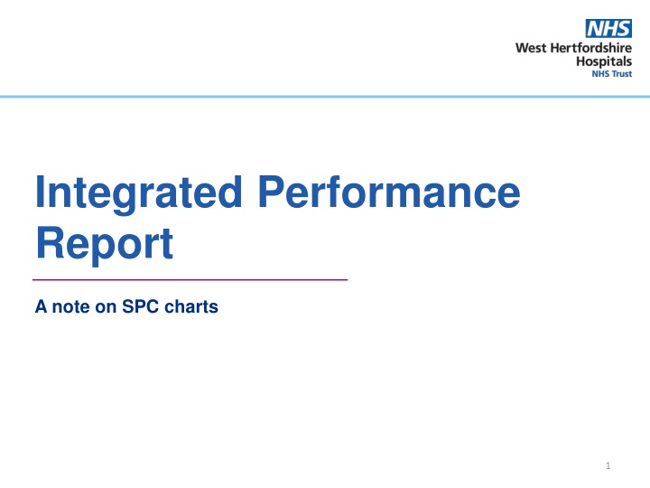 SPC Charts for Performance Analysis