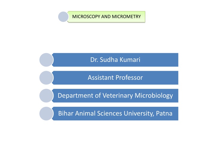 Microscopy and Micrometry in Veterinary Microbiology