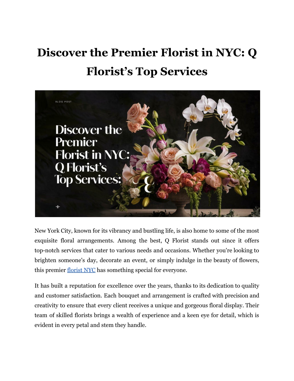 discover the premier florist in nyc q l.w