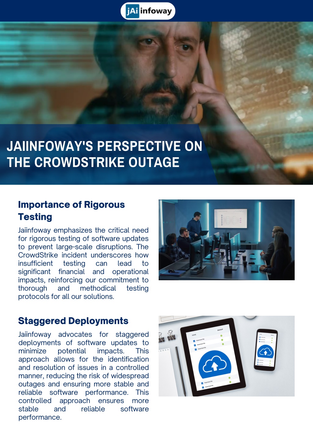 jaiinfoway s perspective on the crowdstrike outage l.w