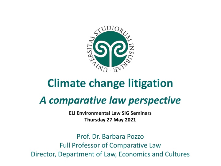 Comparative Analysis of Climate Change Litigation
