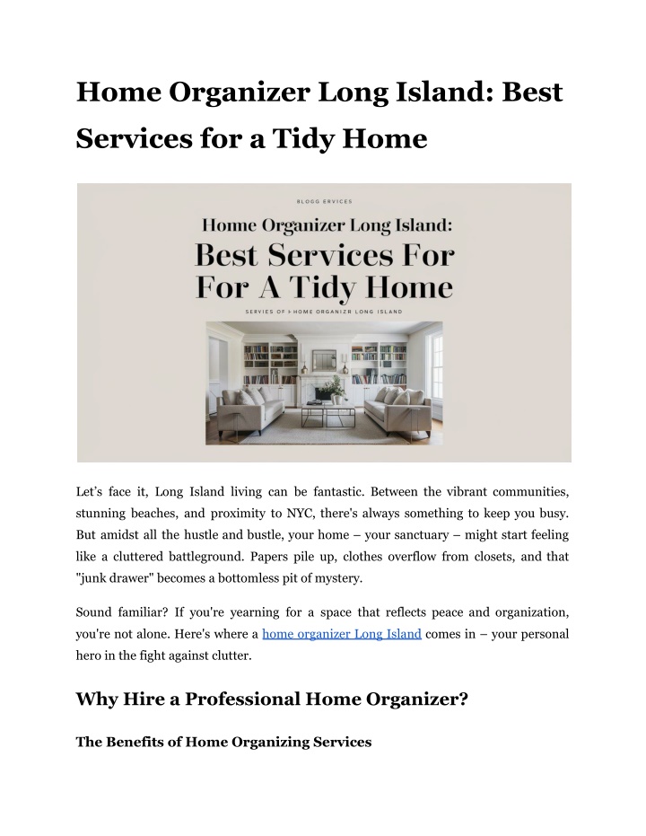 home organizer long island best n.w