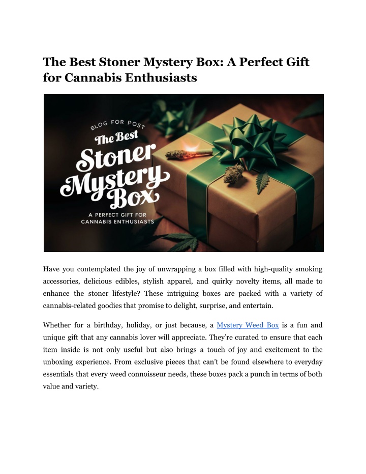 the best stoner mystery box a perfect gift n.w