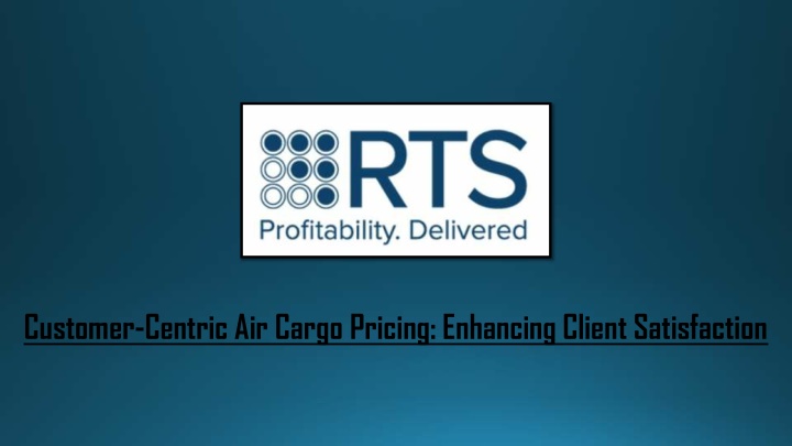 customer centric air cargo pricing enhancing n.w