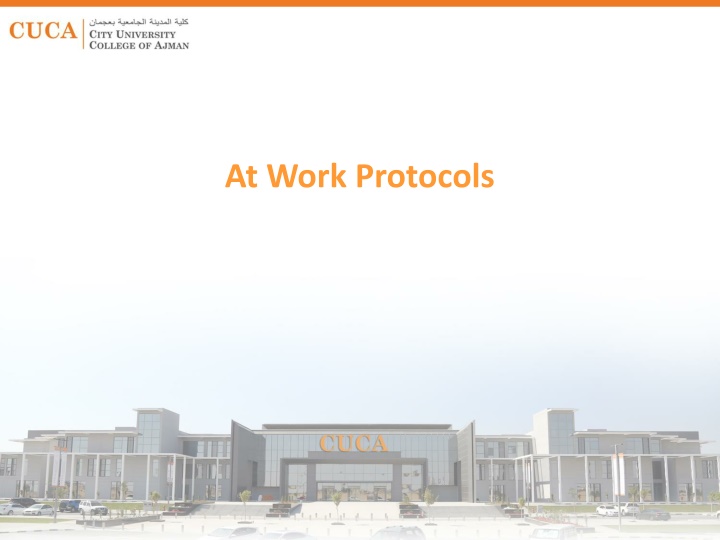 Work Protocols and Safety Measures for Employees Returning to Work