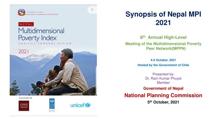Overview of Nepal MPI 2021 and Multidimensional Poverty Peer Network Meeting