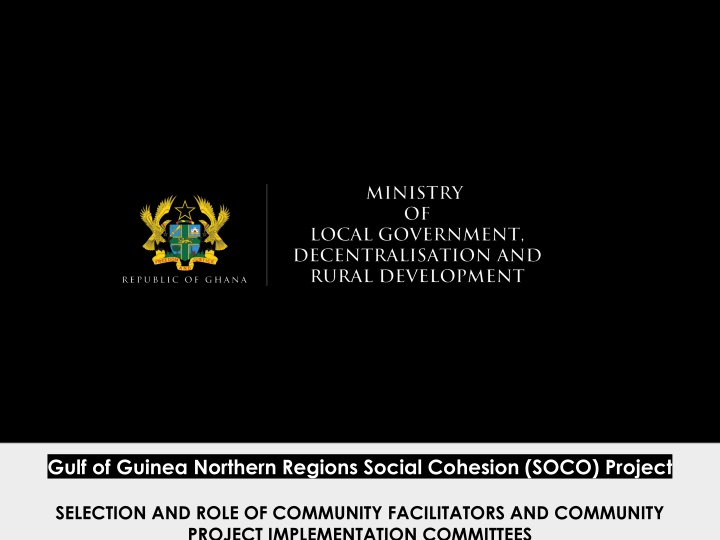 Community Project Implementation Structures in Gulf of Guinea Northern Regions