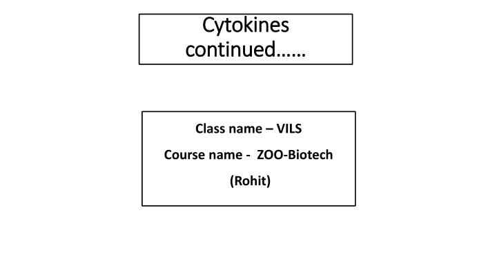 The Significance of Cytokines in Immune Response