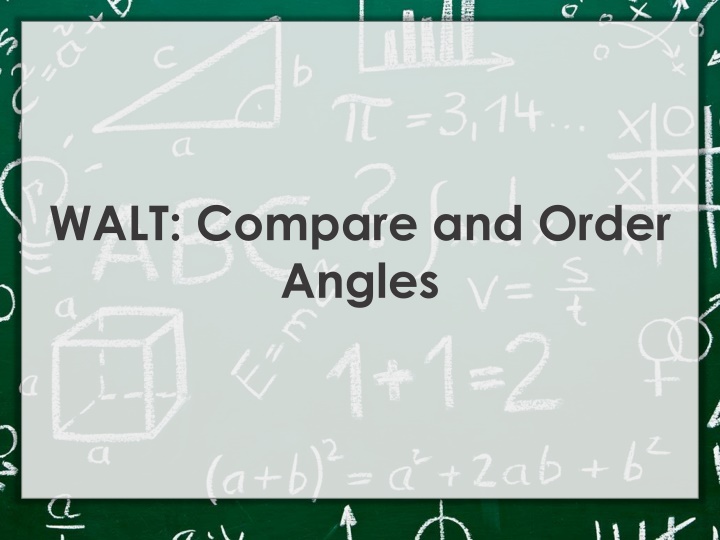 Comparing Angles in Mathematics
