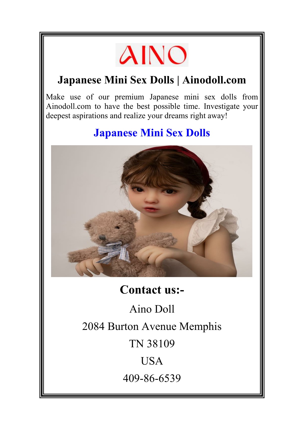 japanese mini sex dolls ainodoll com l.w