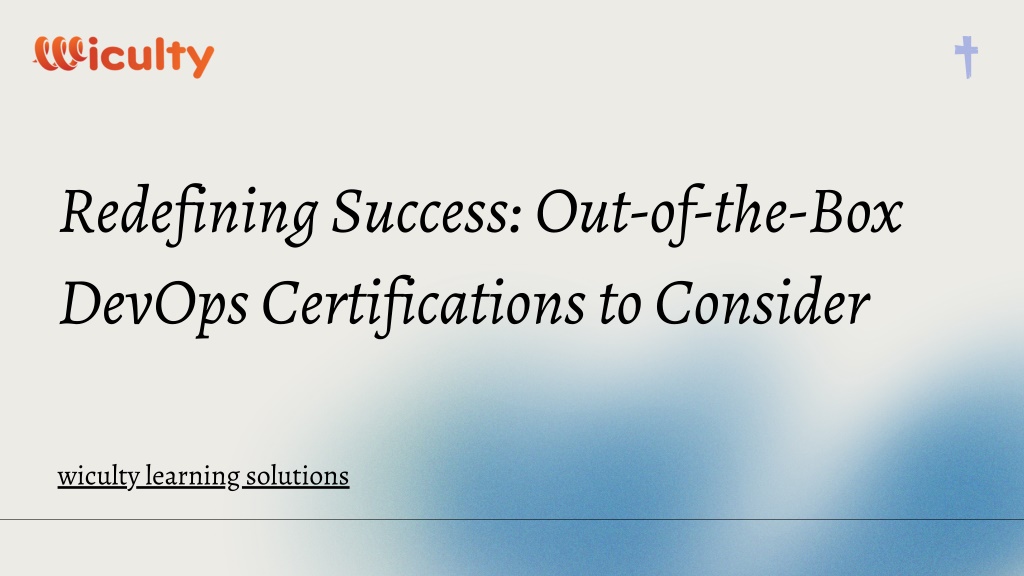 redefining success out of the box devops l.w