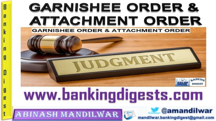 Garnishee Orders in Civil Procedure Code