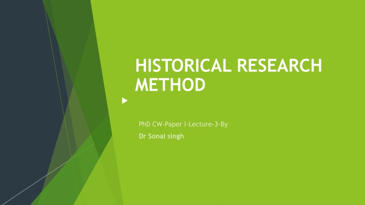 Historical Research Methods
