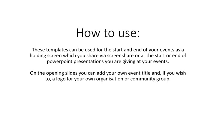Customizable Event Templates for Professional Presentations