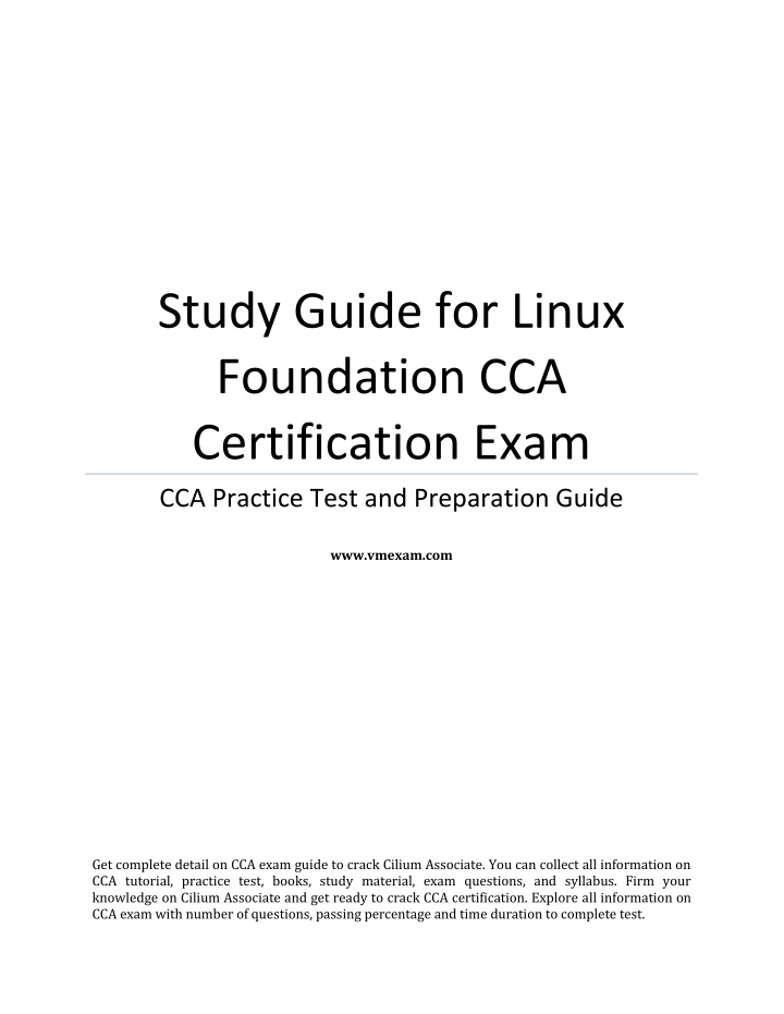 study guide for linux foundation n.w