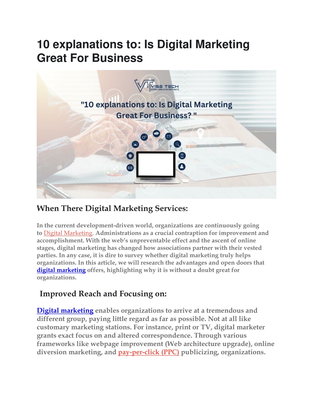 10 explanations to is digital marketing great l.w