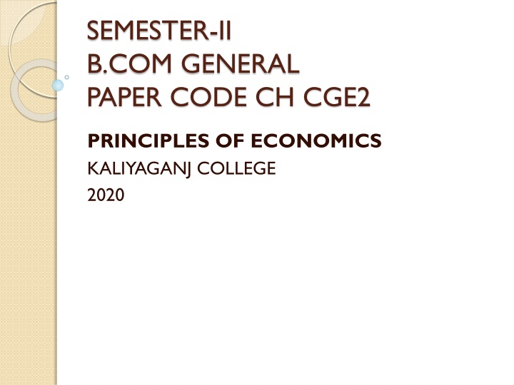 Principles of Economics: Theory of Production and Production Functions