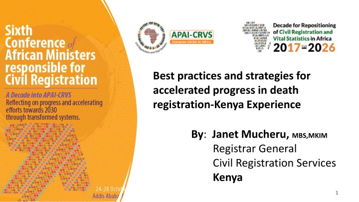 Strategies for Accelerated Death Registration in Kenya: Insights from Janet Mucheru