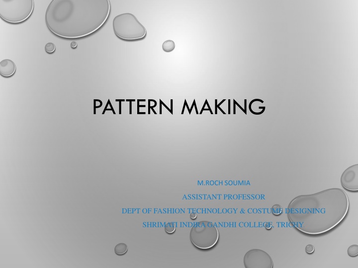 Pattern Making Techniques in Fashion Design
