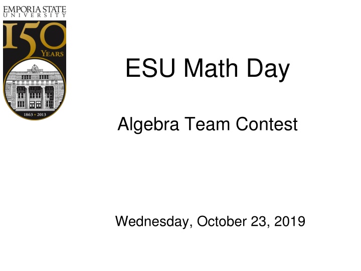 Math Problem Solving Challenge at ESU Math Day