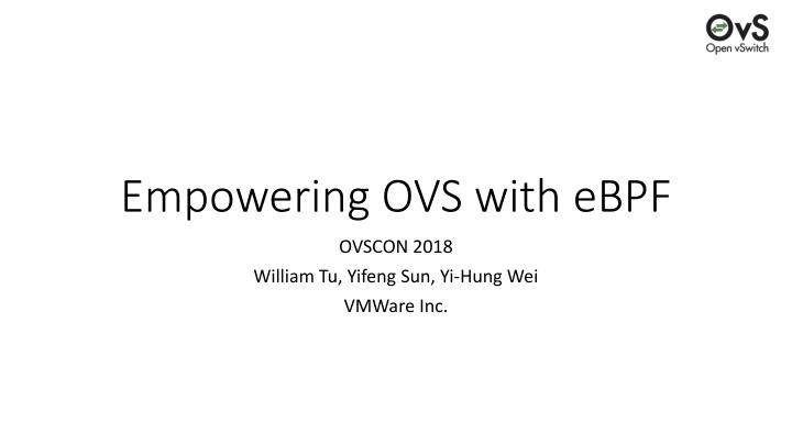 Leveraging eBPF for Enhanced Open vSwitch Functionality