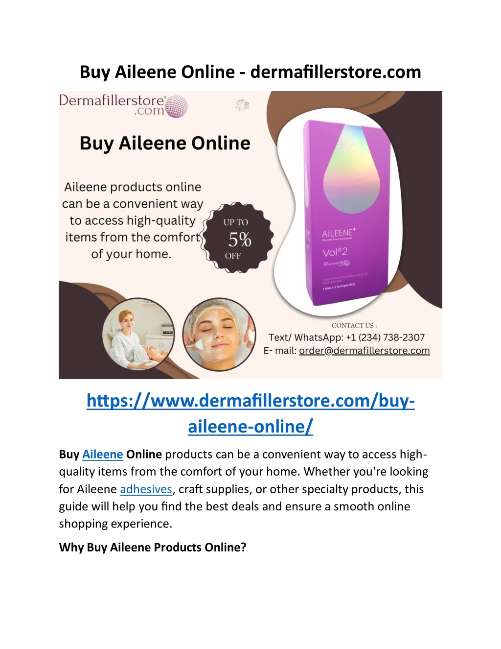 buy aileene online dermafillerstore com l.w