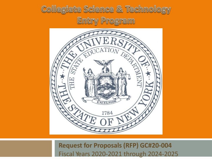 Funding Opportunity: CSTEP Grant Program for 2020-2025