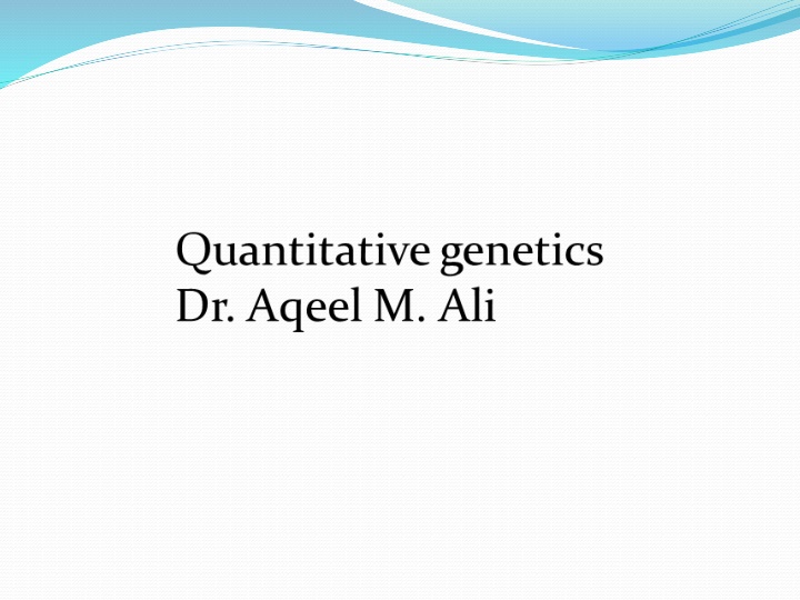 Contrasting Qualitative and Quantitative Traits in Genetics