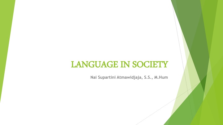 Language in Society: Understanding the Interplay between Language and Social Structures
