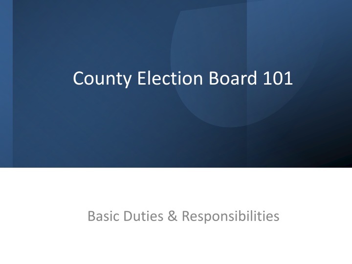county election board 101 n.