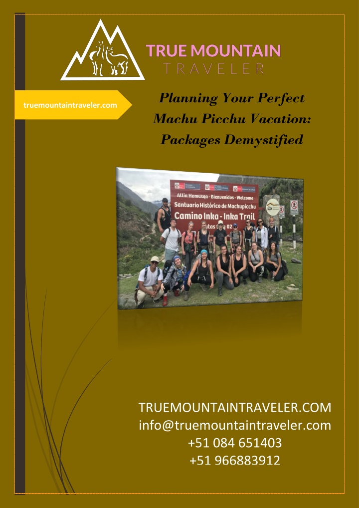 planning your perfect machu picchu vacation n.w