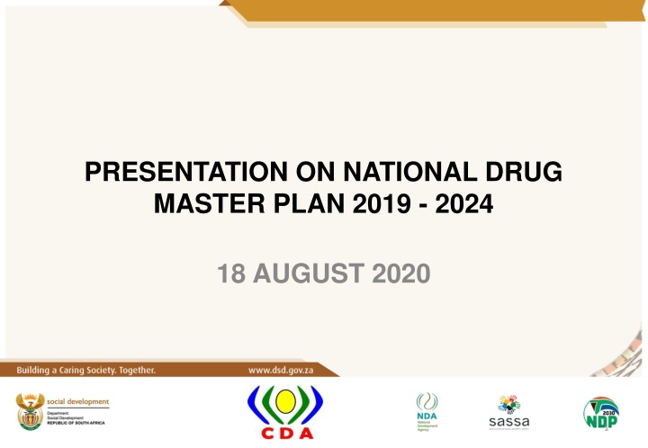 National Drug Master Plan 2019-2024 Presentation Overview