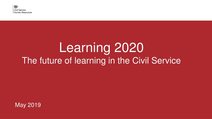 The Future of Learning in the Civil Service