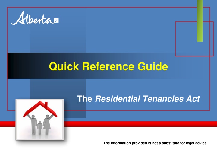 Quick Reference Guide: Residential Tenancies Act Overview