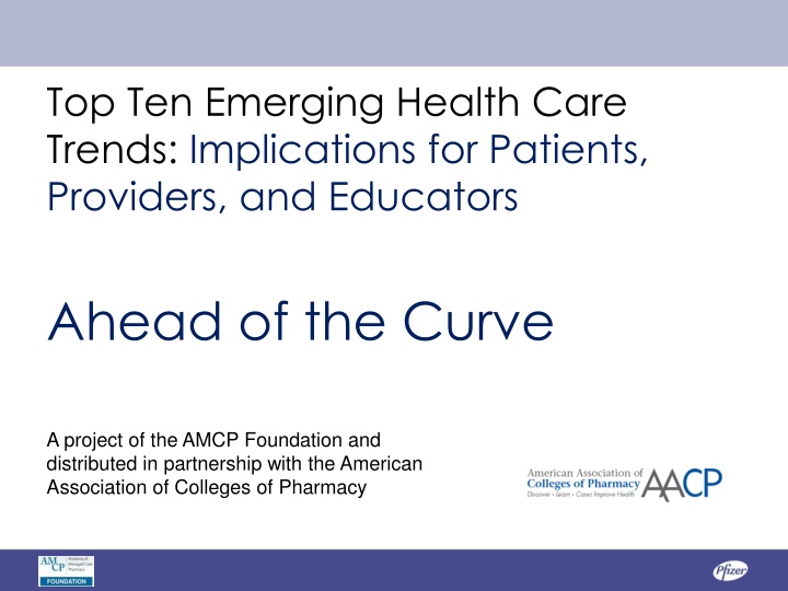 Emerging Health Care Trends: Implications for Pharmacy Education
