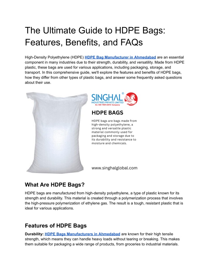 the ultimate guide to hdpe bags features benefits n.w
