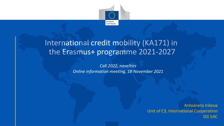 Erasmus+ Programme 2021-2027: International Credit Mobility Updates