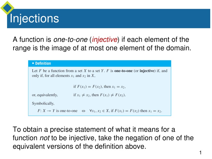 Injective and Surjective Functions